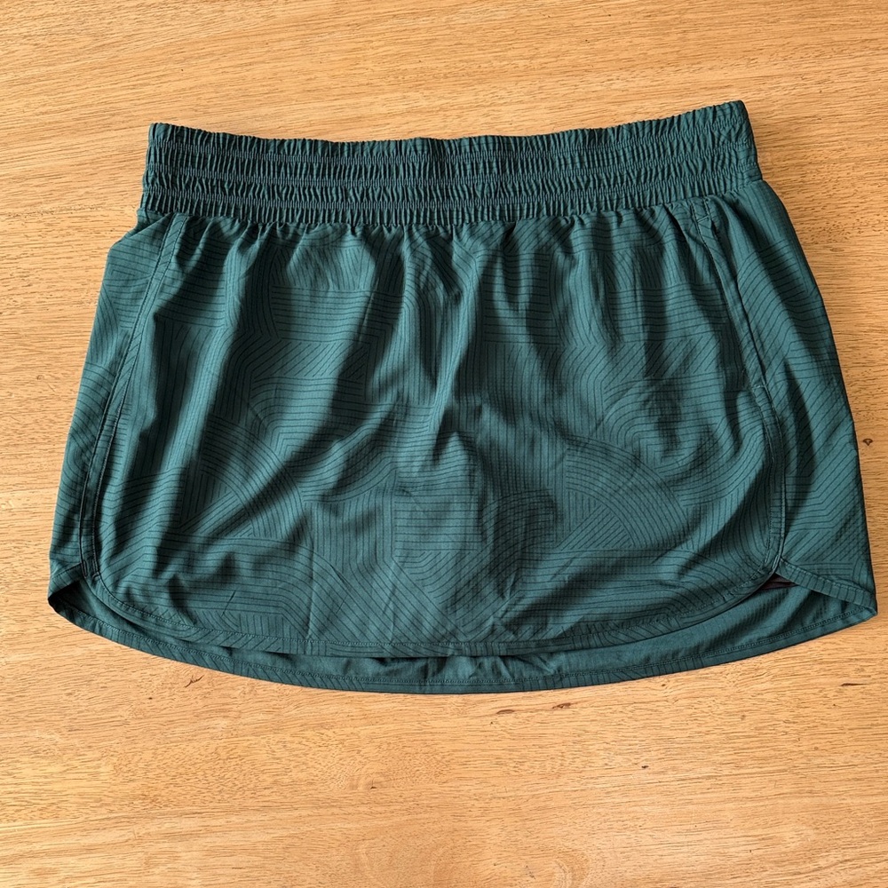 Prana Black and Teal Athletic Skirt